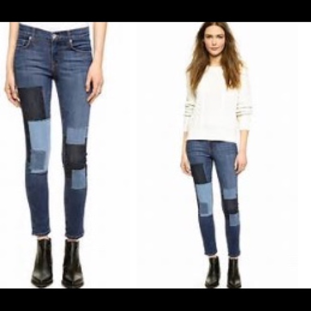 Baldwin Rivington patchwork jeans